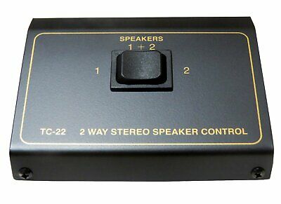2 Way Pair Speaker Selector Switch Switcher Switching Box Splitter Combiner New