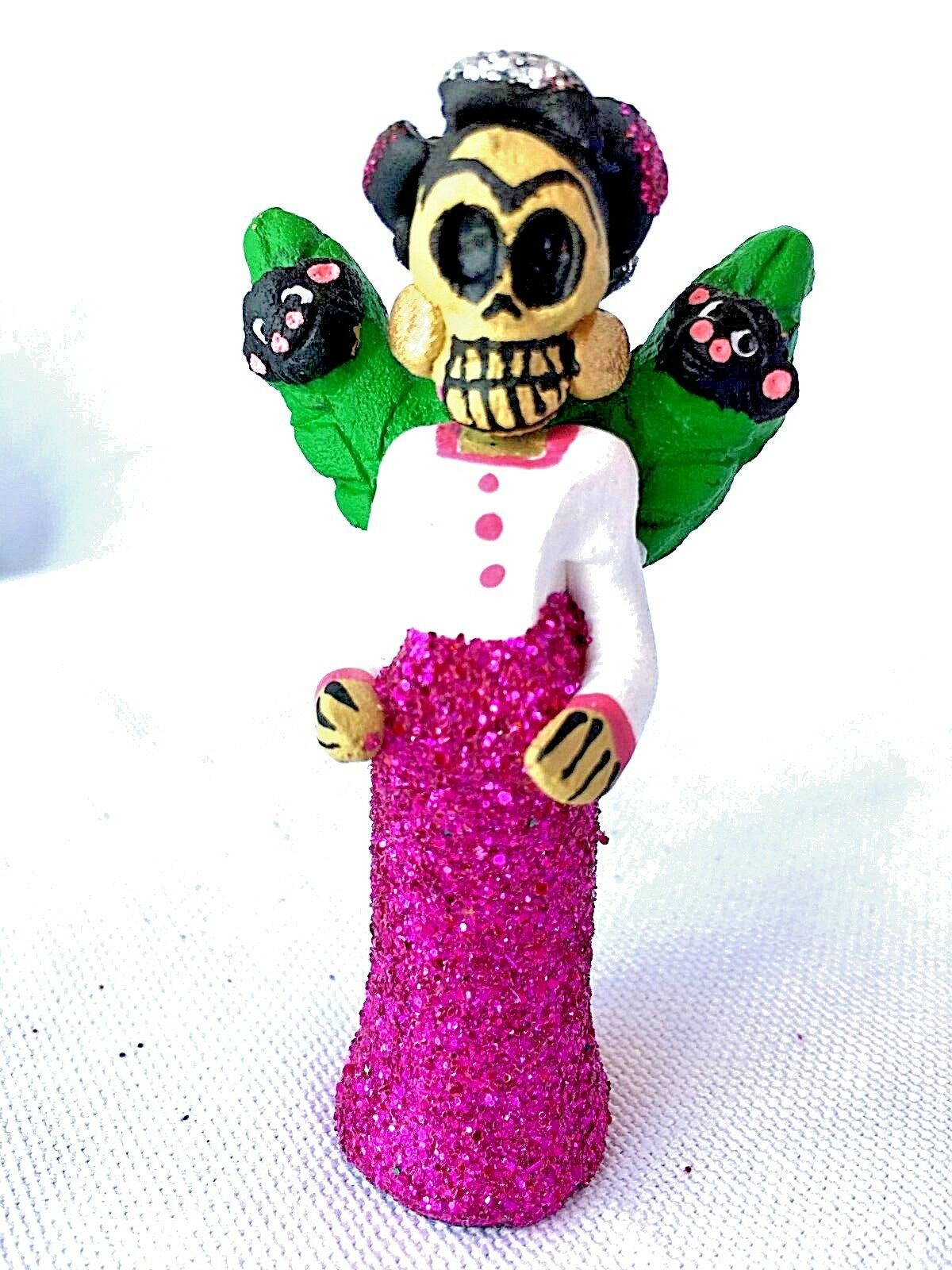 Frida Kahlo With Monkeys- Day Of The Dead  Glitter Figure