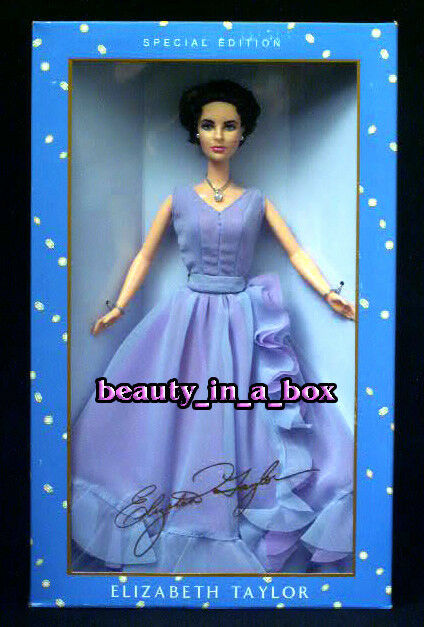 White Diamonds Barbie Doll Elizabeth Taylor Hollywood Vg "
