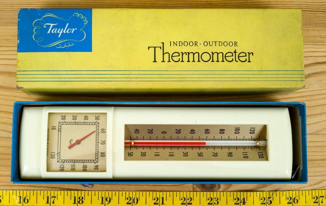 Taylor Indoor / Outdoor Thermometer  W/ Box