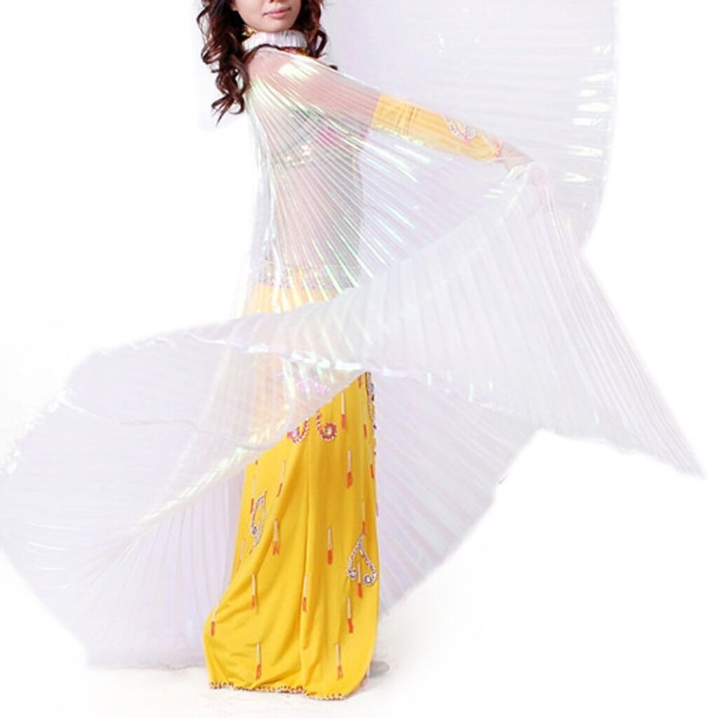 On Sale ! Belly Dance Isis Wing Indian Dance Wings&bag&sticks Multiple Colors