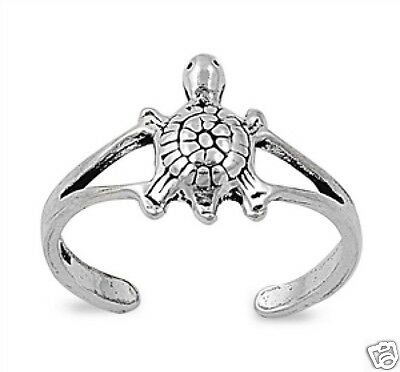 Adorable Turtle Toe Ring Sterling Silver 925 Sea World Jewelry Gift