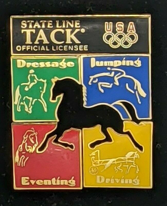 Set Of 5 Olympic Equestrian Horse State Line Tack Pins