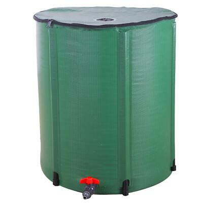 50 / 66 / 100 Gallon Portable Rain Barrel Water Collector Tank W /spigot Filter