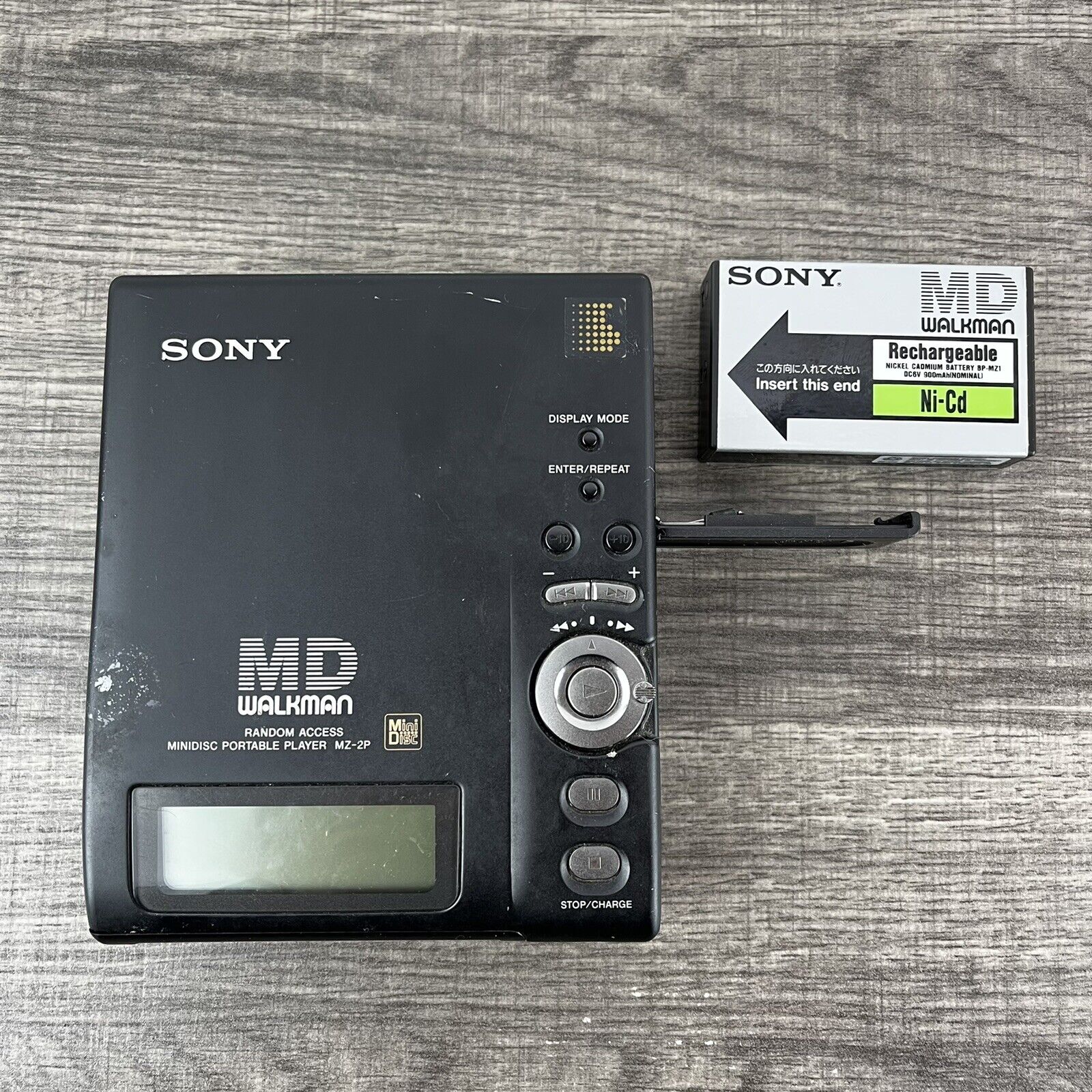 Vintage Sony Md Walkman Mz-2p Minidisc Portable Player Untested - No Charger