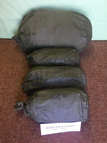 Od Alice Field Pack Liners 1 Large/ 3 Small Military Issue