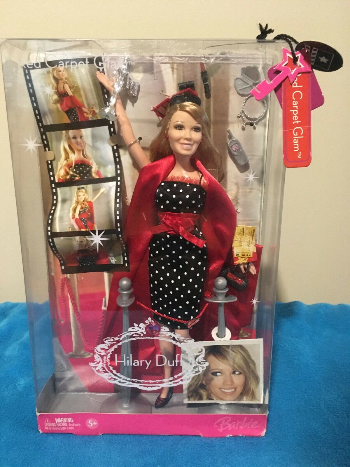 Red Carpet Glam Hilary Duff Barbie 2006 Mattel - Nib