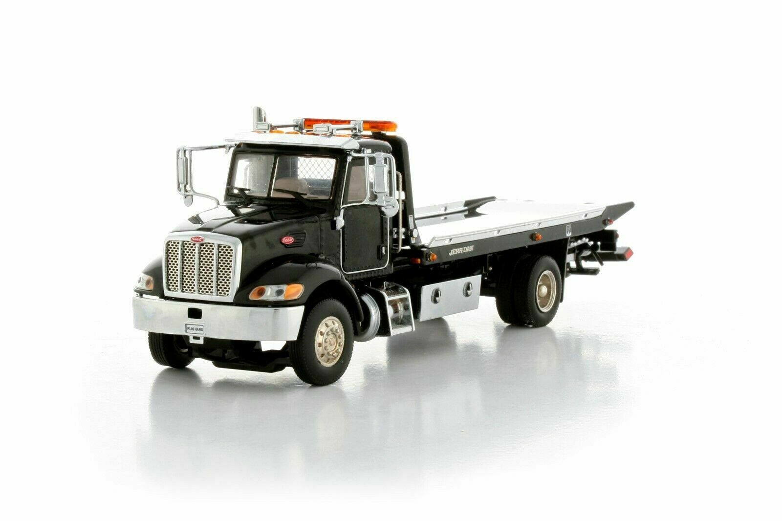 Peterbilt 335 Jerr-dan Rollback Truck - Black - Twh 1:50 Scale #080-01100 New!