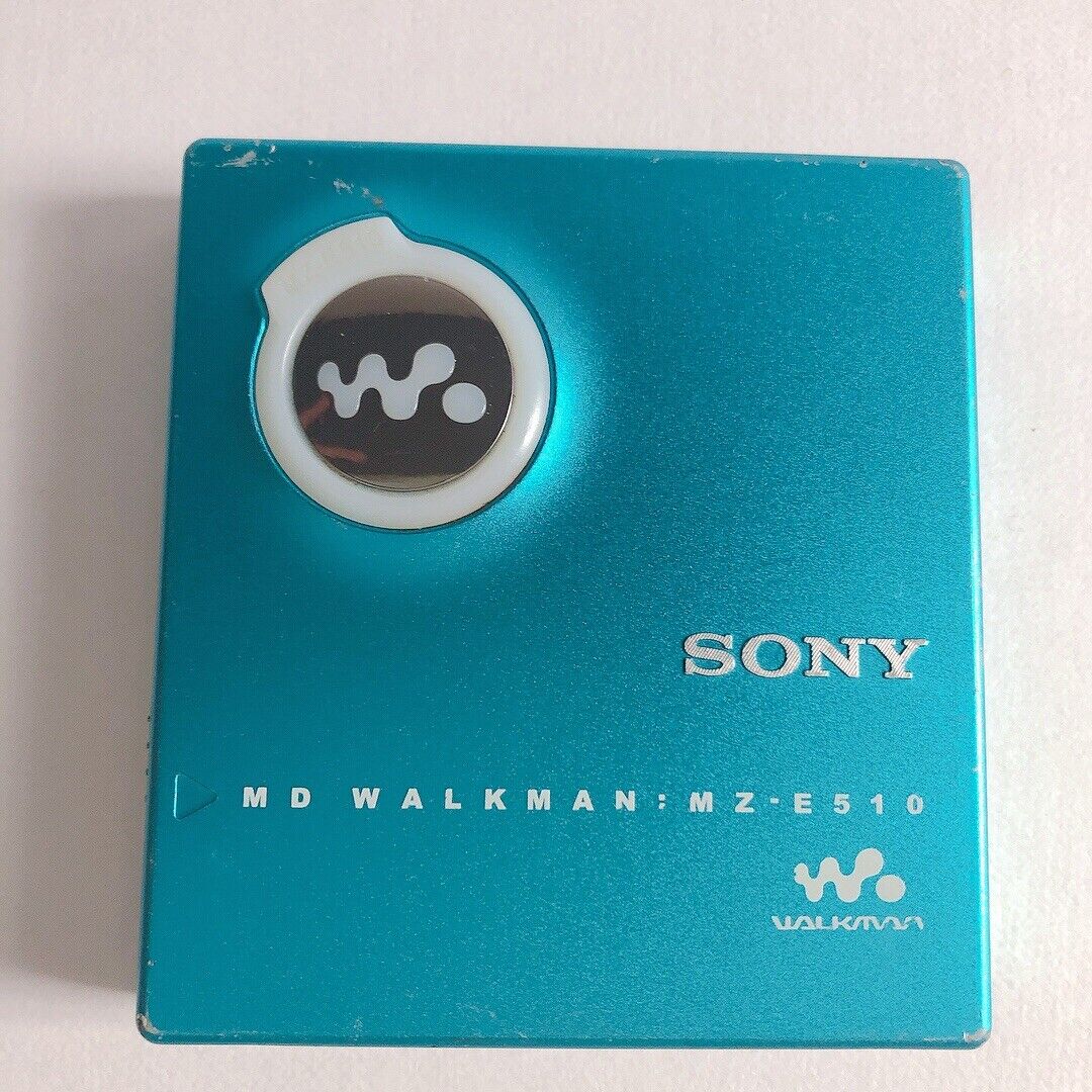 Sony Mz-e510 Sky Blue Portable Minidisc Player Md Walkman Tested Main Unit Only