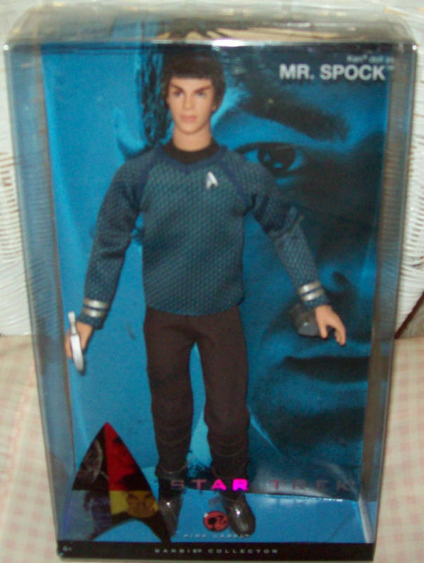 2009 Mr.spock Star Trek Ken Barbie Nib