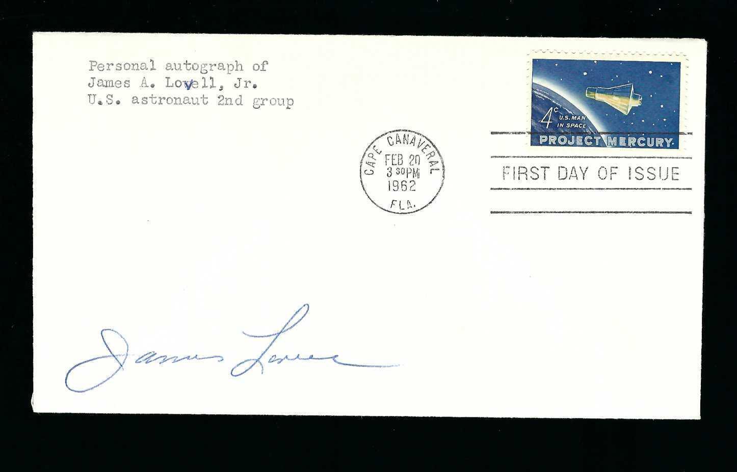 James Lovell Signed Cover Gemini & Apollo Astronaut Zarelli Authenticated