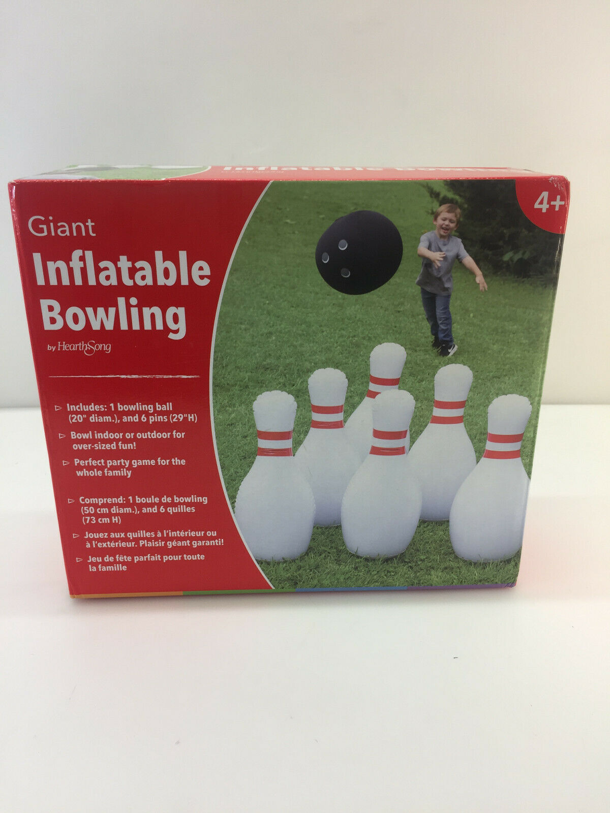 Hearthsong Giant Indoor/outdoor Inflatable Bowling Game