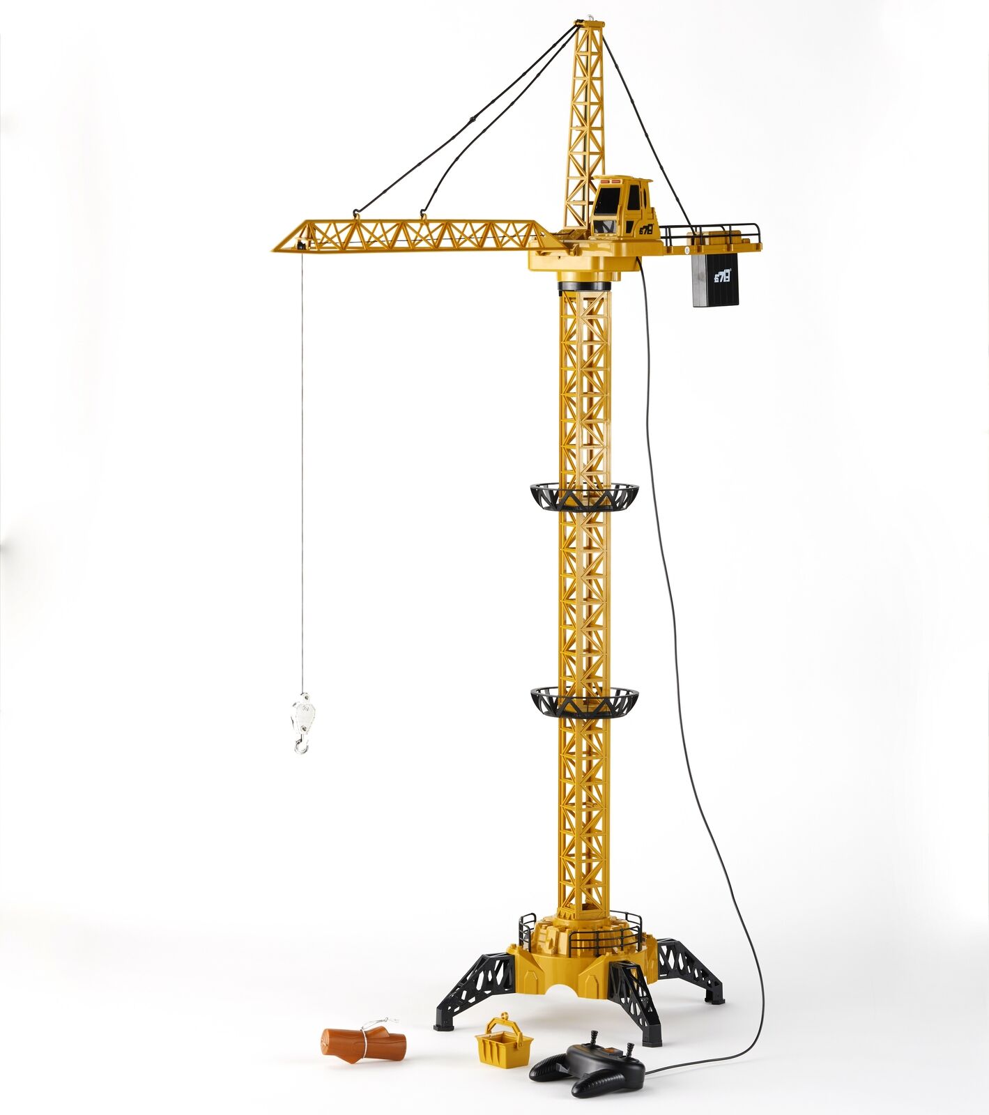 Remote Controlled Crane Toy And Building Supplies Set - Ages 3 And Up