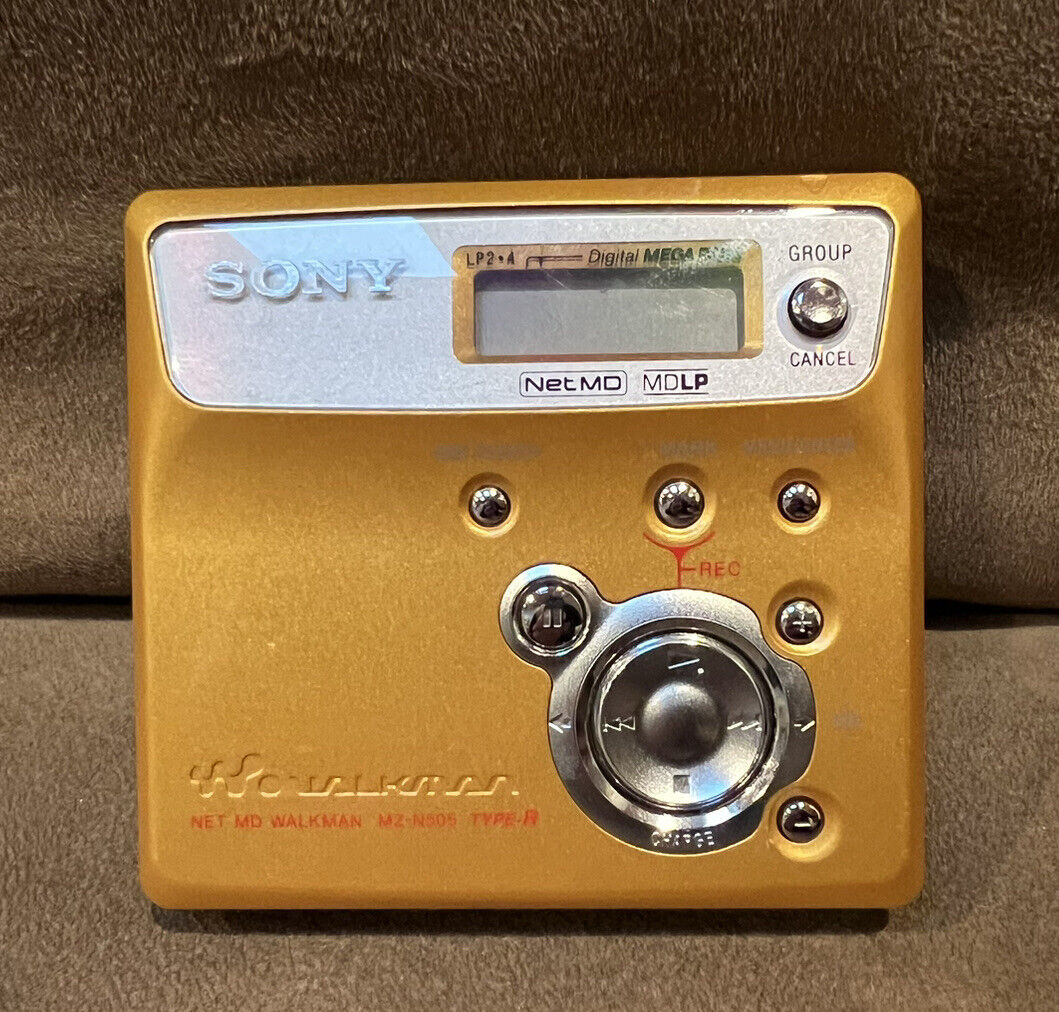 Sony Walkman Mz-n505 Type R Gold With Disc