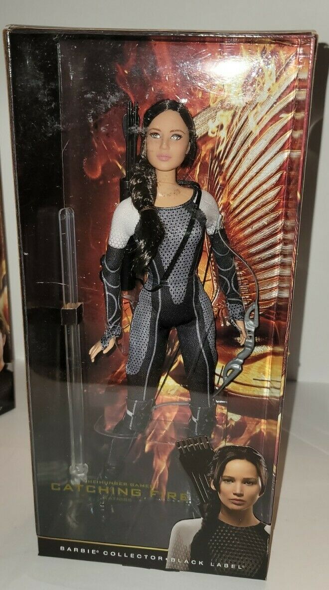 New Mattel Barbie Collection 2013 Black Label Hunger Games Catching Fire Katniss
