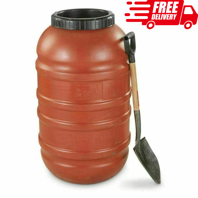 58 Gal Barrel Us Military Surplus Waterproof Food Grade Rubber Gasket Lid Plasti