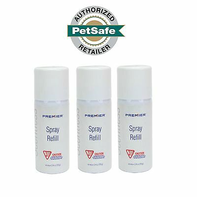 Premier/petsafe Scentless Refills For Spray Bark Collars (lot Of 3 - 2.4oz Cans)