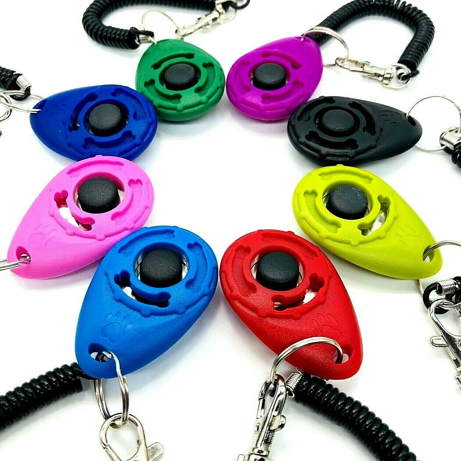 Puppy Dog Pet Training Clicker With Wrist Strap Obedience Train New Colors!