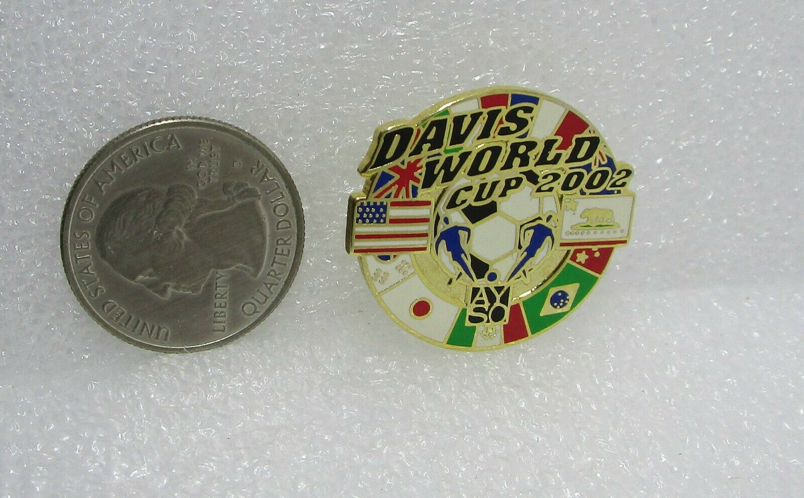 2002 Ayso Davis World Cup Soccer Pin