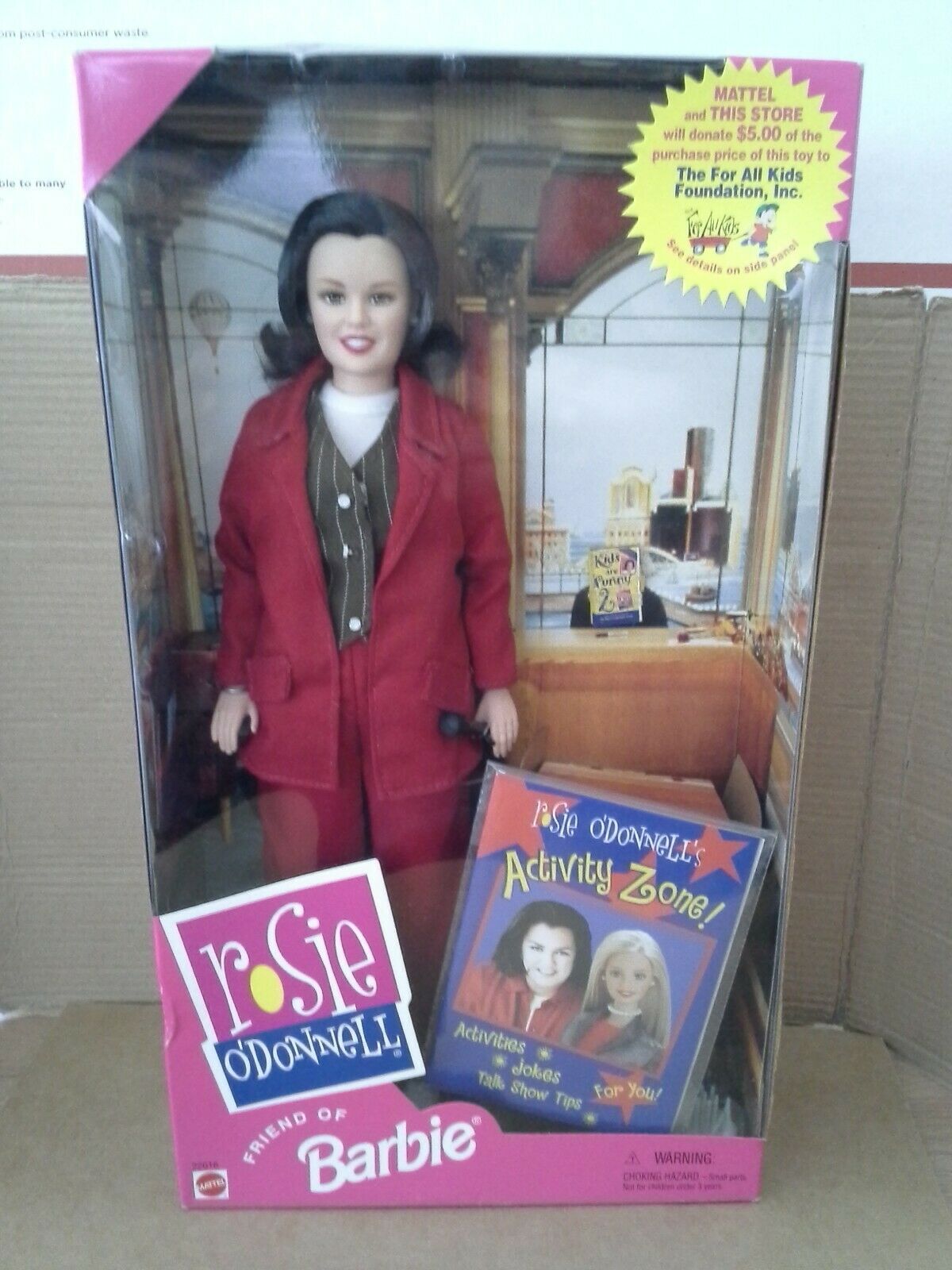 Rosie O'donnell 1999 Mattel Friend Of Barbie Doll New In Box