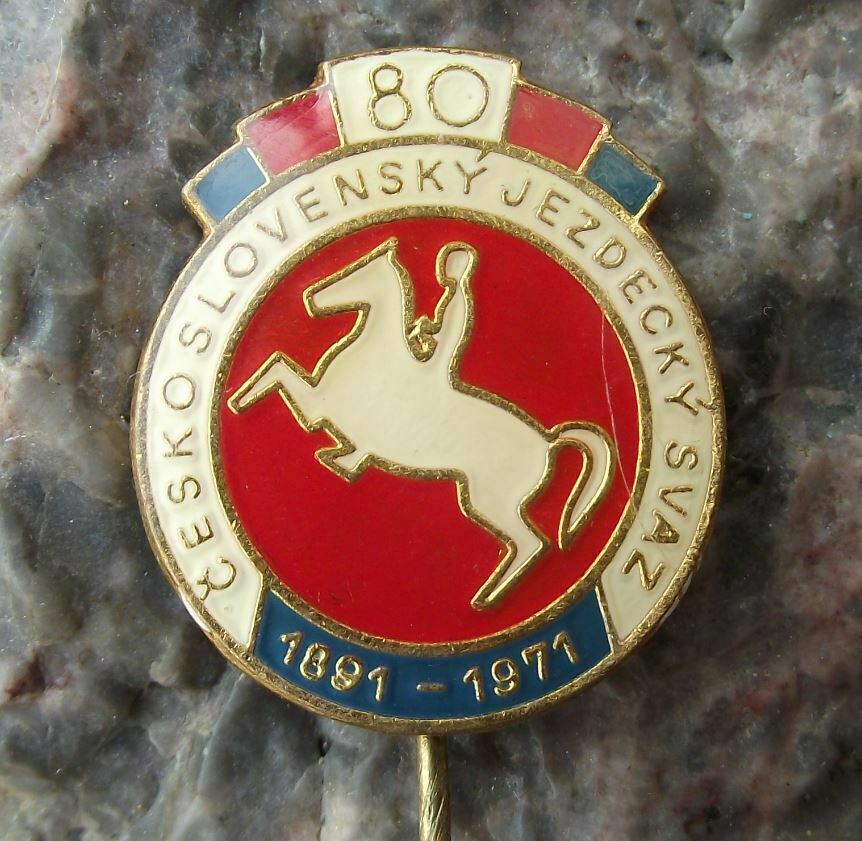1971 Horse Riding Association Club Equestrian Society 80th Anniversary Pin Badge