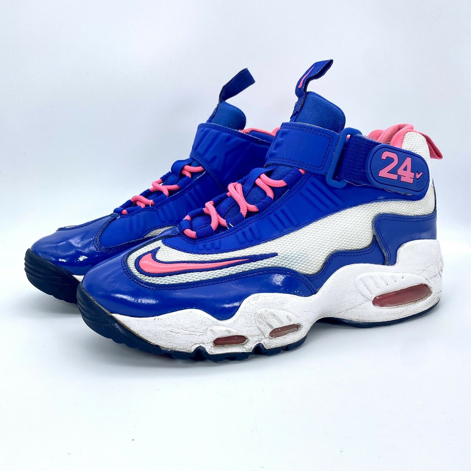 Nike Air Griffey Max 1 Youth 7y/wmn 8.5 552983-100 Rare Colorway Pink Blue White