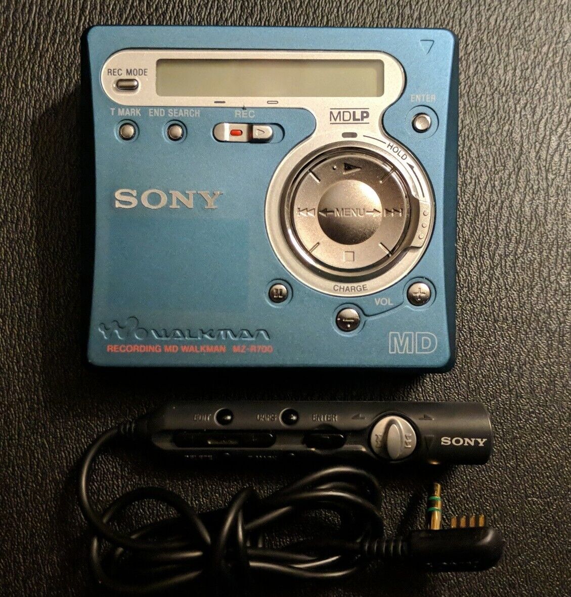 Sony Mz-r700 Md Recording Minidisc Walkman With Rm-mz4r Remote - Works Great!
