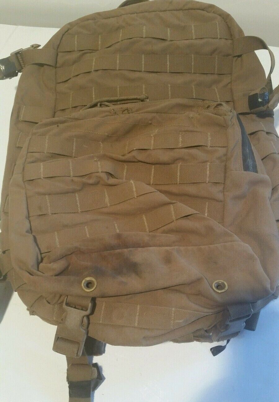 Good Usmc Filbe Assault Pack Repaired Stiffener Usgi 3 Day System Coyote Bugout