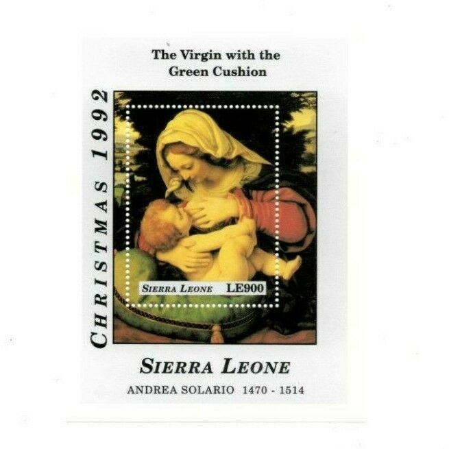 Vintage Classics - Sierra Leone 1596 - Christmas 1992 - Souvenir Sheet - Mnh