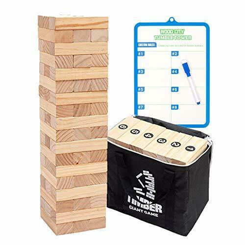 Giant Tumble Tower Game (stacking From 2 To 4 Feet),  Classic Jumbo Outdoor