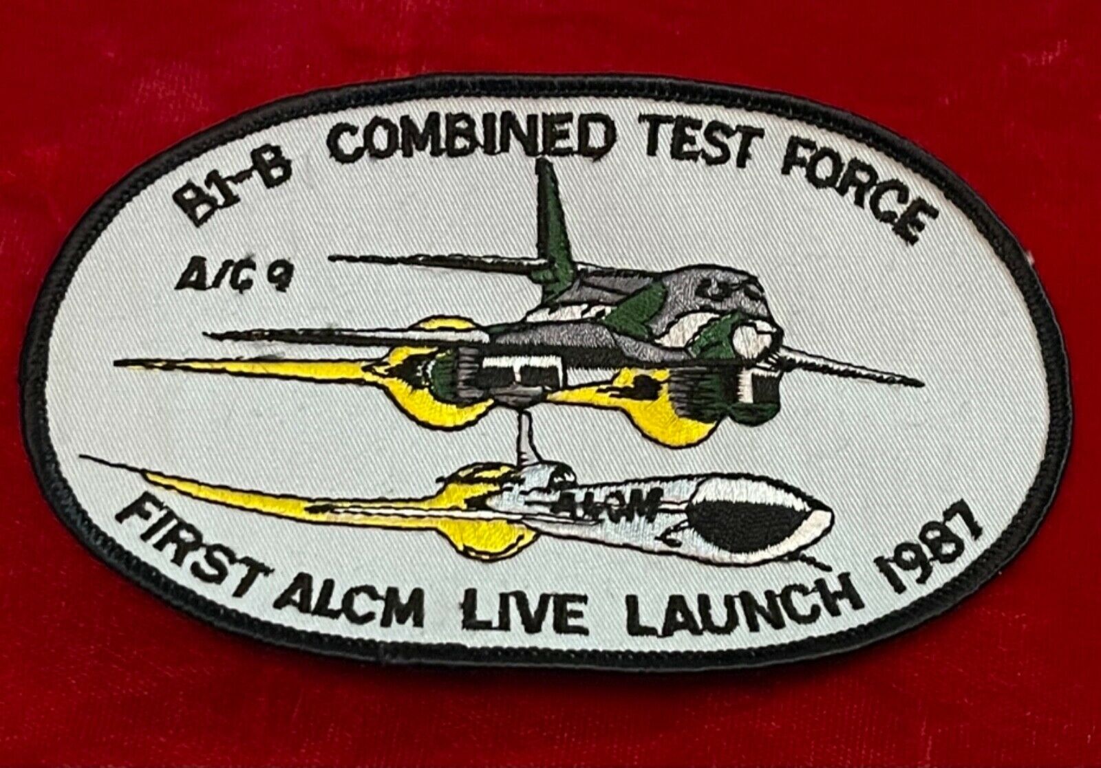B1-b Combined Test Force A/c 9 First Alcm Live Launch 1987 B1 Bomber Patch