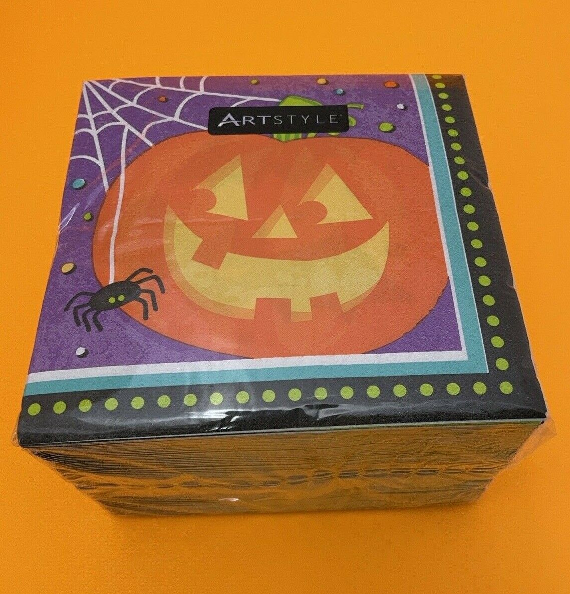 Halloween Pumpkin Bats 120 Disposable Paper Dinner Party Napkins Artstyle
