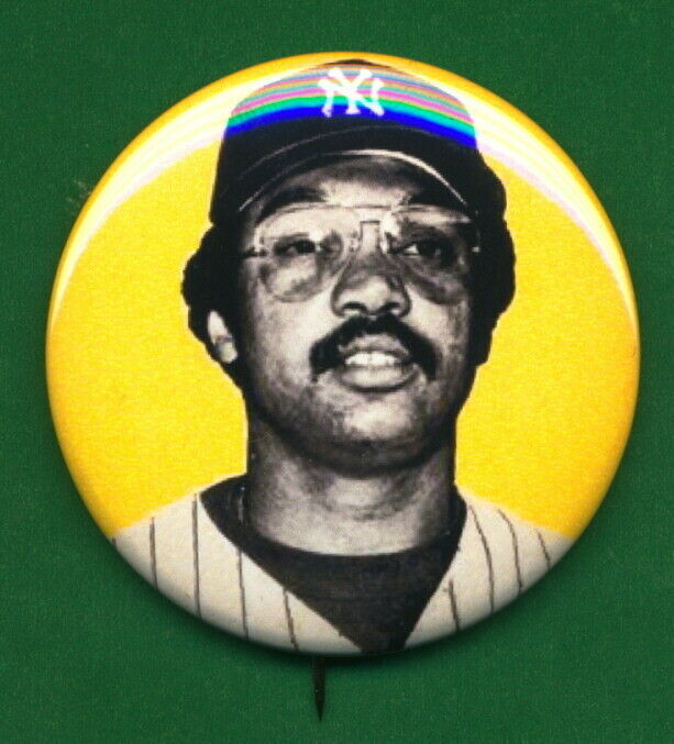 1970's Style Reggie Jackson Pm 10 Stadium Rp *pin* Yankees Scarce  "yellow" Var