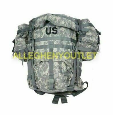 Us Military Acu Molle  Large Rucksack Field Pack Frame 6 Piece Complete Set Nice