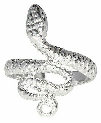 New .925 Sterling Silver Snake Toe Ring Adjustable Size | Made In Usa