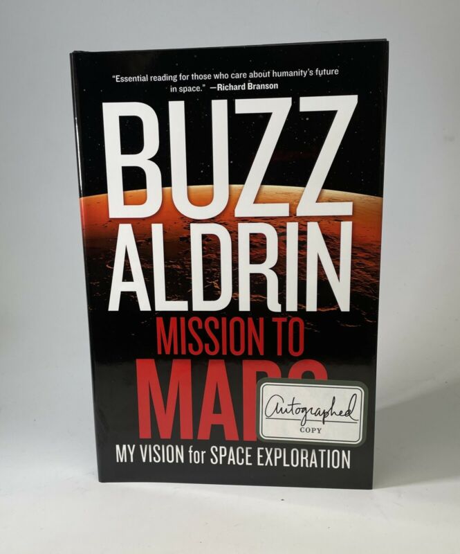Buzz Aldrin Signed Book Mission To Mars Auto