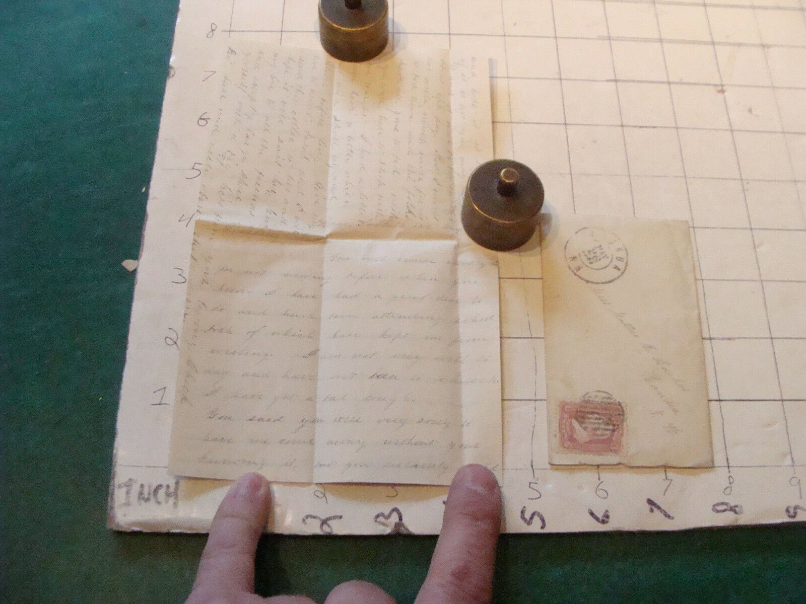 Vintage Paper: 1860 Letter Candia Nh In Envelope