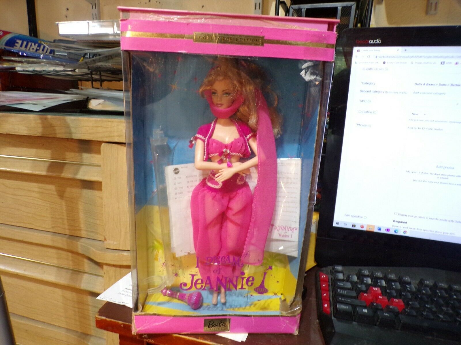 I Dream Of Jeannie Barbie Collector Edition 2000 She Is Missing Her Shoes