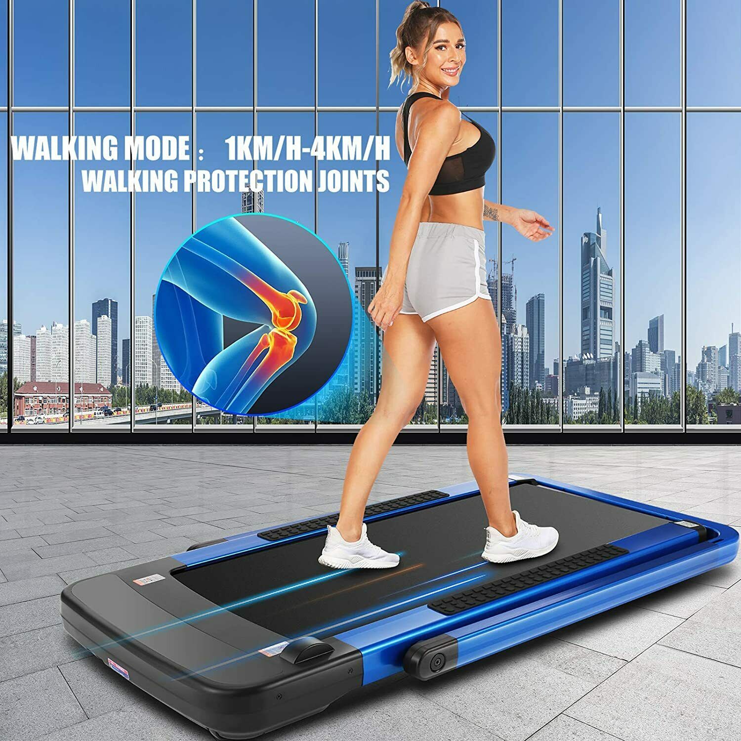 Ancheer 3.25hp 2 In 1 Electric Treadmill Folding Running Machine Remote App^^ Us