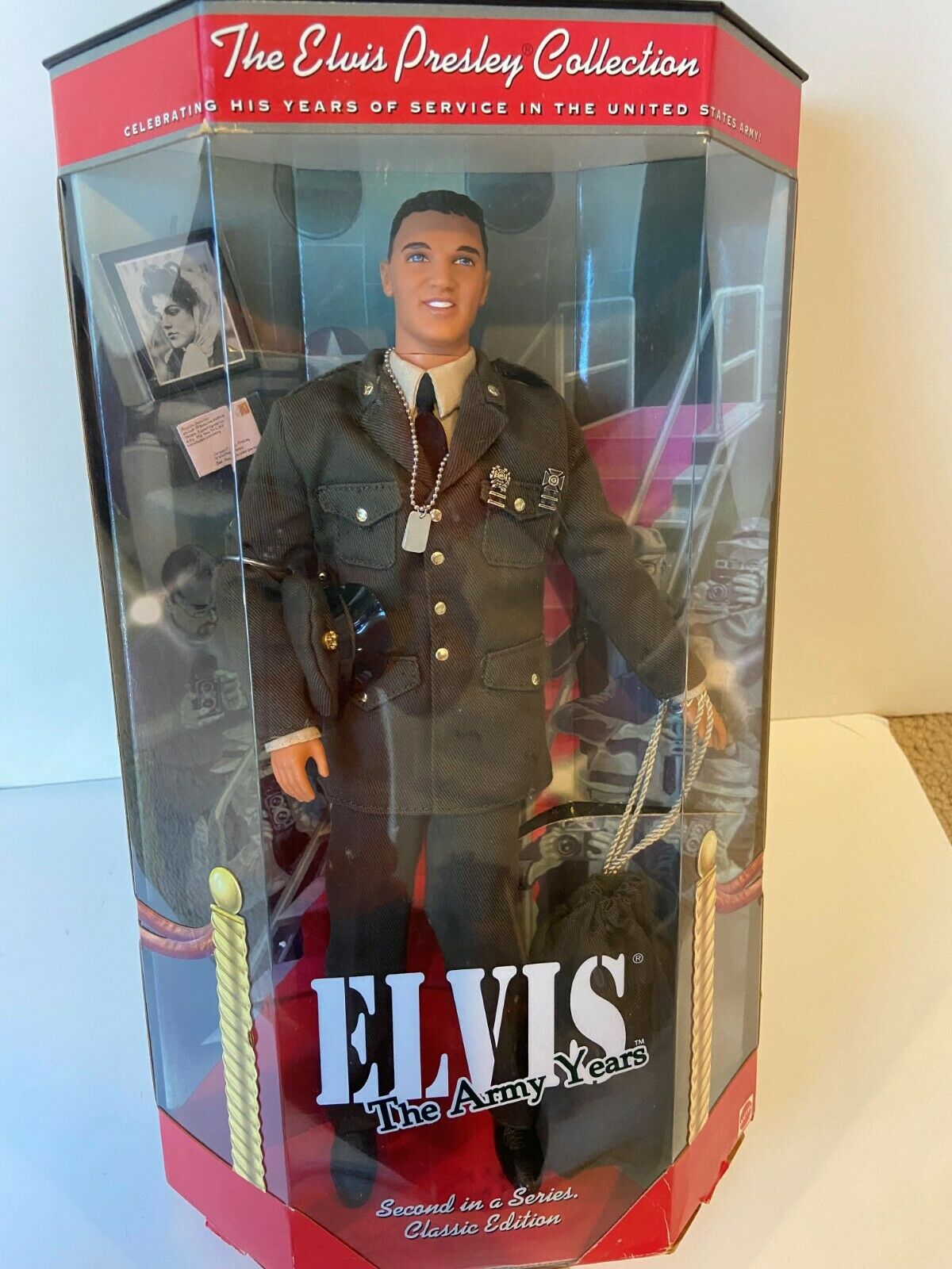Collectible Elvis Presley "elvis The Army Years" Doll 1999 Matel #21912 Nib