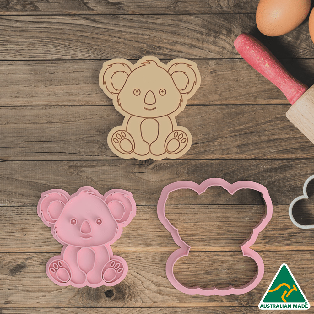 Baby Koala Cookie Cutter And Embosser Stamp